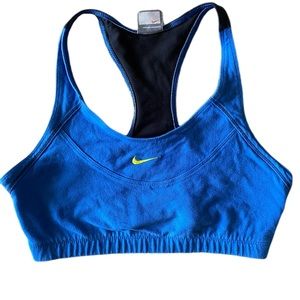 Nike blue & black sports bra L
